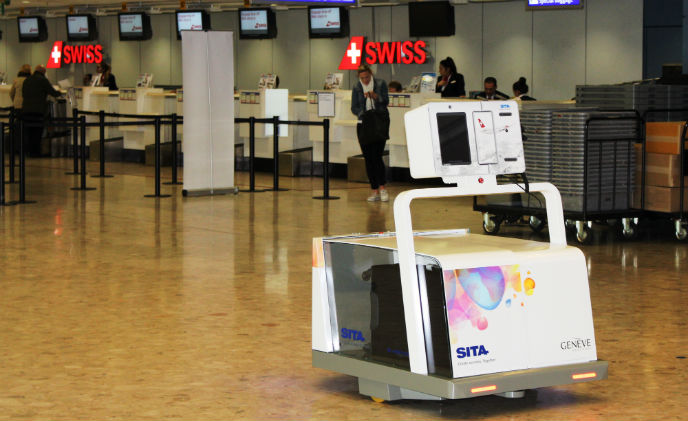 Un robot que recoge tus maletas en el aeropuerto